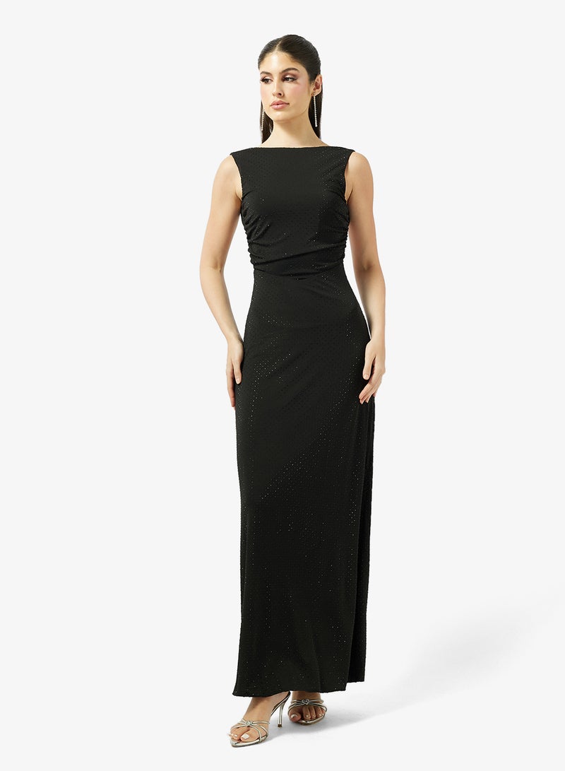 Jaded Rose Flowing Full-Length Graceful Silhouette Dress - Image 1